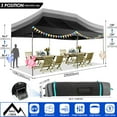 thumbnail image 3 of COBIZI 10x20ft Pop up Canopy, Heavy Duty Party Canopy Waterproof Commercial for Outdoor,Black, 3 of 7