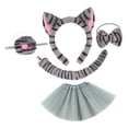 thumbnail image 2 of Conjunto de diadema con orejas adorables para disfraces, ideal para niñas, niños y adultos en espectáculos y presentaciones., 2 of 8