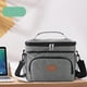 thumbnail image 4 of Bolsa térmica blanda aislante gris | Plegable Impermeable de Gran Cilindrada 36L | Bolsa portátil de tela para hacer la compra, acampar, hacer picnic, viajes por carretera | 29x24x22cm Ligero, 4 of 7