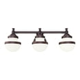 thumbnail image 3 of 5713-67 Livex Lighting Oldwick - 3 Light Bath Vanity in Modern Style - 24 Inches wide by 8.25 Inches high-Olde Bronze Finish, 3 of 10