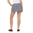 thumbnail image 4 of Forever 21 Women's Navy & White Striped Y2K Mini Skort, Drop Waist Design for Casual Weekend Outfit, L, 4 of 6