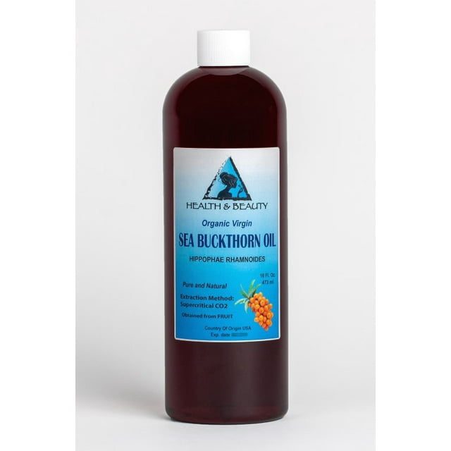 Huile d'Argousier Non Raffinée Biologique extra Vierge Extraite au co2 prime pure 32 oz