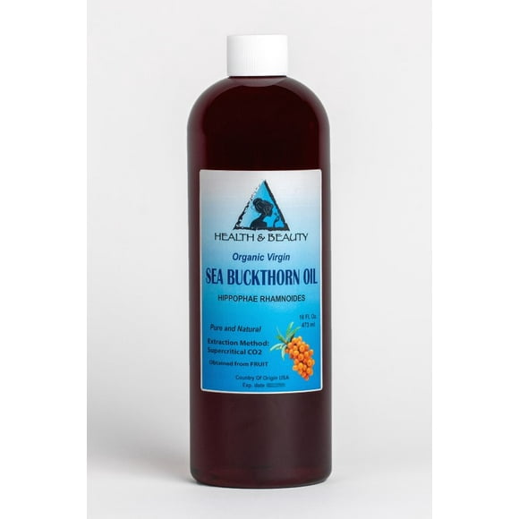 Sea buckthorn oil unrefined organic extra virgin co2 extracted prime pure 64 oz