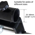 thumbnail image 4 of AMMSUN Heavy Duty Patio Umbrella Clamp Steel Holder for Square Balcony Rail Fence Outdoor Use,Black, 4 of 7