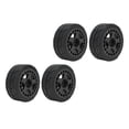 thumbnail image 3 of Rc Wheel Tires Rc Flat Wheel Rc Tyre 4PCS 1/10 RC Wheel Tires With Hub Fin Plastics Rubber RC Flat Wheel For Car Upgrade Parts, 3 of 8