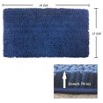 thumbnail image 2 of Non-slip pile bath mat, machine washable bath mat with water absorbent, soft chenille microfiber for bathtub, shower and bathroom., 2 of 5