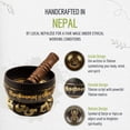 thumbnail image 3 of Juego de cuencos para cantar Wish Well, hechos a mano en Nepal, tibetanos, con funda, 3 of 7