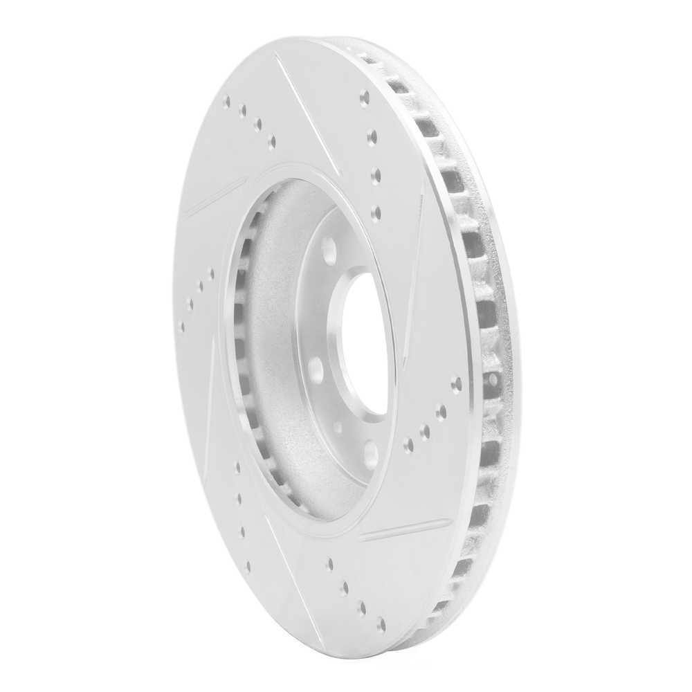 Dynamic Friction Company 631-53005L DFC Brake Rotor - Drilled And Slotted - Silver