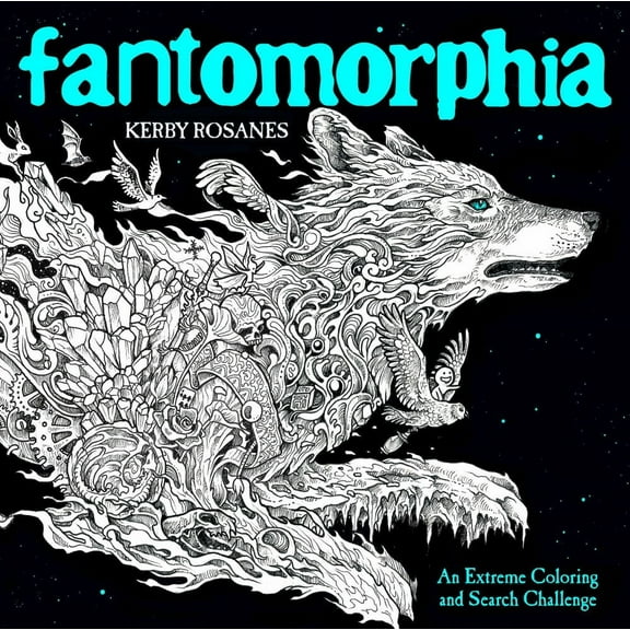 Kerby Rosanes: Fantomorphia: An Extreme Coloring and Search Challenge, 48 pages (Paperback)