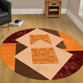 thumbnail image 7 of Teppich Homes Wool Area Rug 14x14 with Geometric Pattern - Perfect for Hallway And Living Room - Tufted Carpet for Stylish Comfort, 7 of 7