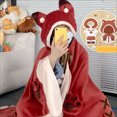 thumbnail image 6 of Cute Halloween Wearable Blanket Hoodie Free Size for Adults Devil Bat Hooded Blanket Oversized Soft Sherpa Hoodie Women Throw Cloak Wrap with Demon Wings, 6 of 8