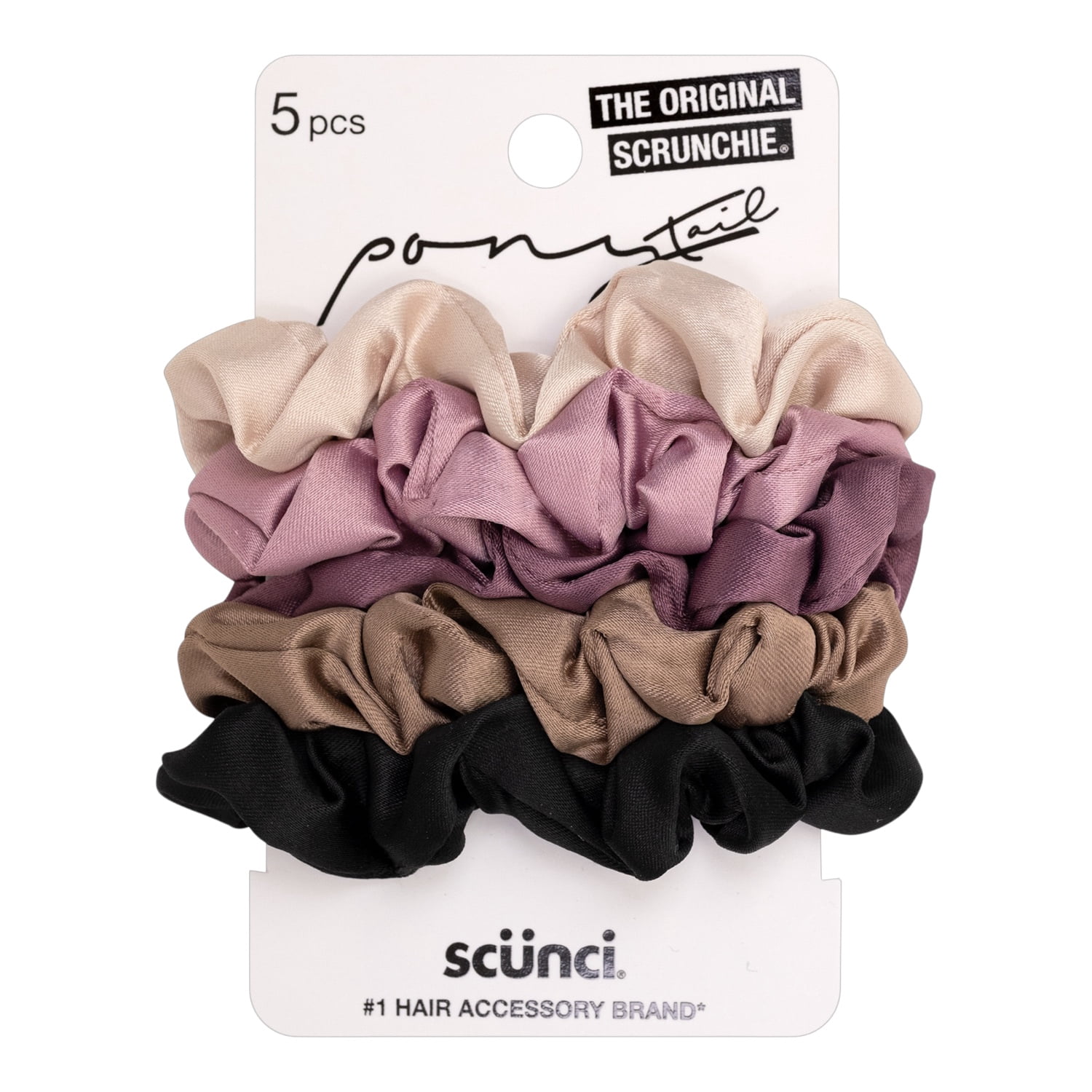 Scunci No-Slip Grip Haargummis – 14 Stück, Stark Haltend, Farbmix