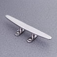 thumbnail image 3 of 200mm 8 Inches Marine Light-weight Cleat Stainless Steel Horn Shape Bollard Rope Holder Silver, 3 of 8