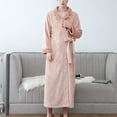 thumbnail image 4 of YUNAFFT Clearance Pajamas For Women Plus Size Fire Sale Adult 's Home Wear Flannel Nightgown Long Coral Velvet Bathrobe, 4 of 5