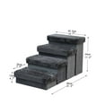 thumbnail image 4 of PetPals Senior Mobility Aid Pet Stairs - 17"H, 4 Level, Medium, Charcoal, 4 of 6