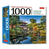 Tranquil Zen Garden in Kyoto Japan- 1000 Piece Jigsaw Puzzle: Ginkaku-Ji, Temple of the Silver Pavilion (Finished Size 24 in X 18 In) (Other)