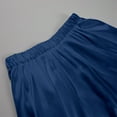 thumbnail image 5 of MIXUE Skirts For Women Summer Satin Solid Color A Line Elastic High Waist Casual Elegant Maxi Skirt Holiday-Wear,Blue,XL, 5 of 8