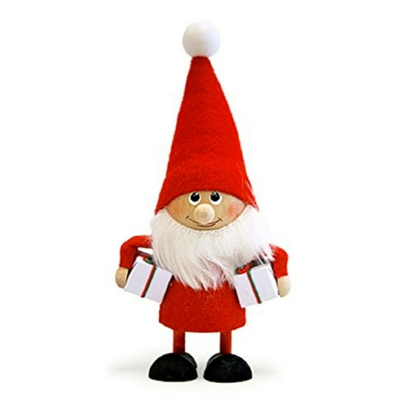 Nordic Santa with Two Presents Gnome Christmas Tree Ornament Nisse Tomte Tonttu