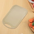 thumbnail image 3 of AuroraX Juice Grooves Cutting Board with Grip Non Toxic Small Plastic Cutting Board for Kitchen Durable Beige Easy Clea for Chopping Meat Vegetables Fruits Cheese Knife Friendly, 3 of 5