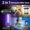 thumbnail image 3 of Fly Killer, Matamoscas eléctrico profesional con IP65 a prueba de agua, luces solares Bug Zapper Insect Killer Mosquito Killer Lamp Interior Solar & USB Powered Outdoor para Camping Senderismo Fiesta JFHHH pequeña, 3 of 5