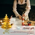 thumbnail image 4 of Billuyoard Luz de árbol de Navidad de mesa, decoración de Navidad Artificial, iluminación que funciona con pilas, regalo brillante, de comedor, Kits de decoración para fiestas Oro Billuyoard HA009324-02, 4 of 6