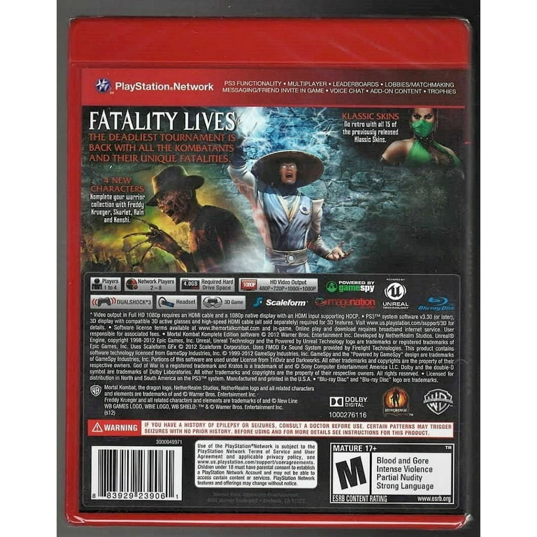 Mortal Kombat 9 Komplete Edition - PS3 - NetherRealm Studios - Jogos de ...