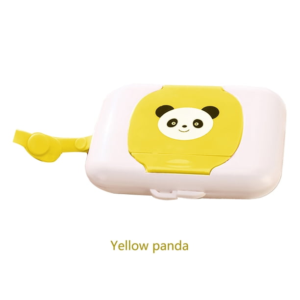 Caja De Pañuelos Húmedos Secos De Dibujos Animados, Contenedor De Toallitas Húmedas Para Bebés, Caja De Pañuelos Húmedos Portátil sonducket BA000757-03