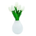 thumbnail image 1 of Planta Artificial Mainstays 27.9 cm Tulipanes Florero Blanco, 1 of 4
