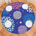 thumbnail image 2 of Colorful Floral Dots Pattern Round Fitted Tablecloth with Elastic Edge,Dining Table Cover Waterproof,Outdoor Round Tablecloth for Camping,Dining,Indoor and Outdoor, 2 of 7