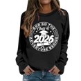 thumbnail image 3 of Women's Sweatshirt Class Of 2026 Graduation Graphic Crew Neck Long Sleeve Pullover Raglan Top Streetwear Hoodie Alternative, 3 of 7