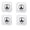S-0.35" White, variant on 4-Pack Adhesive Caster Wheels, S-0.35" Mini Stick on Wheels for Kitchen Appliances, White