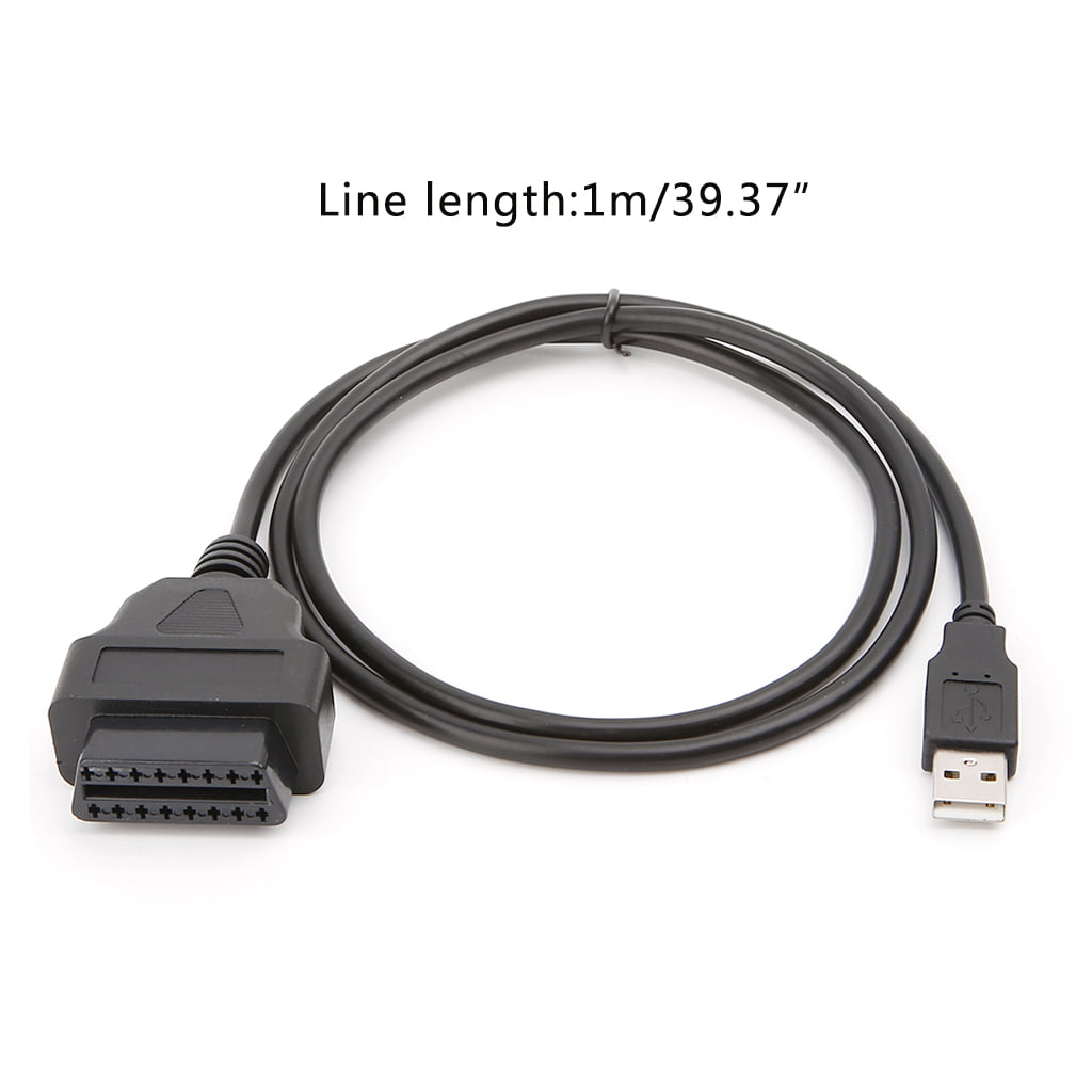 benzin syndrom Kamel ESTONE 16Pin OBD2 To USB Port Charger Adapter Cable Connector Diagnostic  Tool - Walmart.com