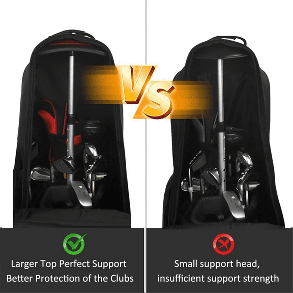 Portable Golf Travel Bag Support Pole,Umbrella Anti-Impact Support Cover Protector and Rod, Golf Club Travel Bag Support
