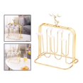 thumbnail image 4 of Iron Stylish Cup Mug Drying Rack Metal Countertop Cup Dryer Drainer Stand Square, 4 of 8