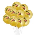 thumbnail image 4 of unbranded 10pcs 12 Inches Excavator Construction Vehicle Printing Balloons Set Birthday Party Supplies Latex Balloons Party Decoration Without Ribbon(Golden), 4 of 8