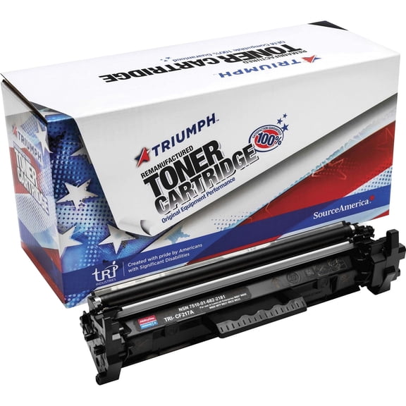 Remanufactured SKILCRAFT Toner Cartridge, Alternative for HP 17A, Black, Laser, 1600 Pages, 1 Each