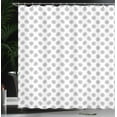 thumbnail image 3 of Ambesonne Damask Grey Shower Curtain, Classic Medallion Flora, 69"Wx84"L, Grey and White, 3 of 4