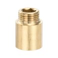 thumbnail image 5 of Unique Bargains Shower Head Extension Arm, 2 Pack Copper G1/2 Male to Female Thread 36mm Length Pipe Fitting, 5 of 5