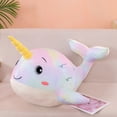 thumbnail image 4 of 30/50cm Whale Plush Toy Fluffy PP Cotton Lovely Animal Doll Plushies Bedroom Decor Soft Touch Stuffed Sea Animal Doll Toy Plush Pillow Birthday Gift, 4 of 8