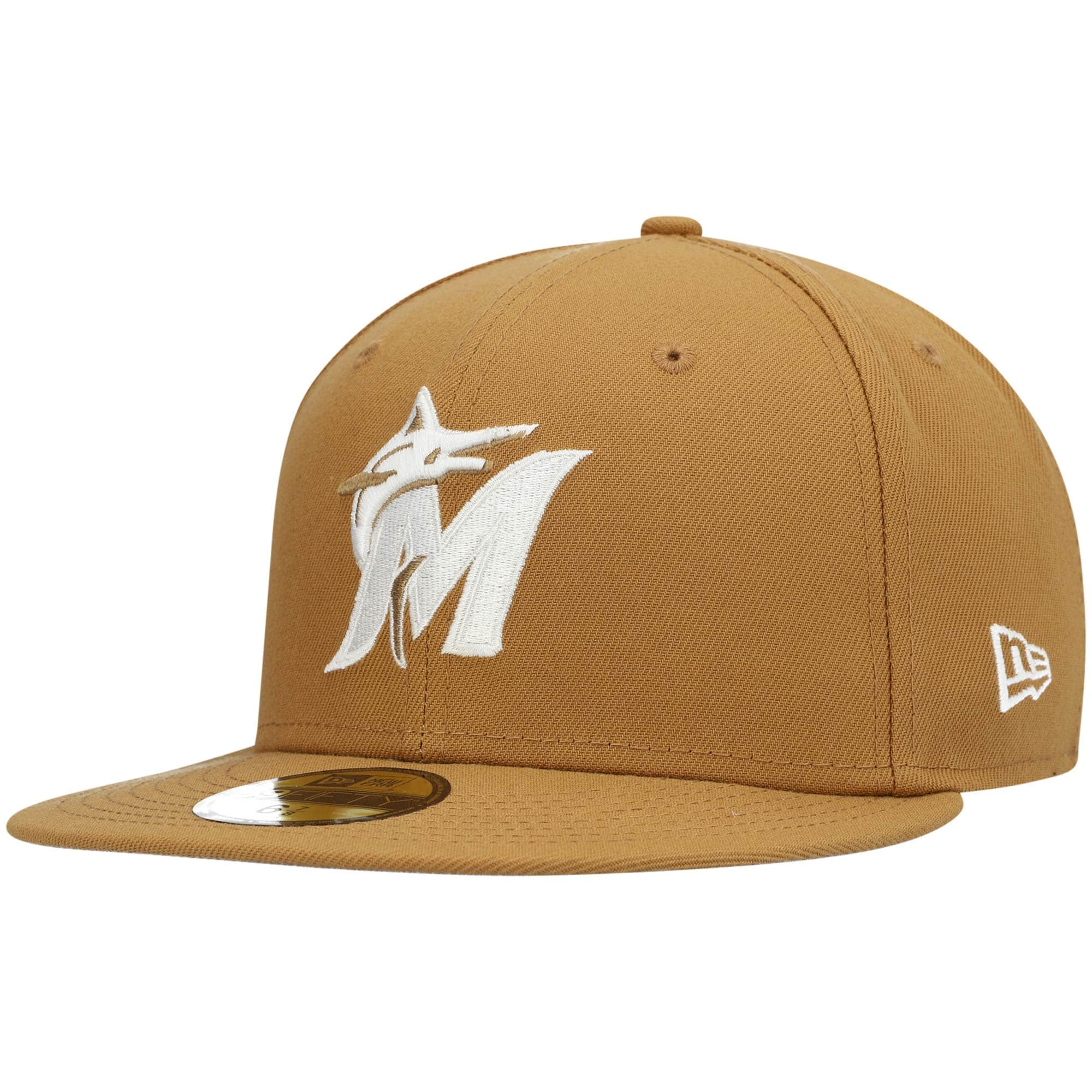 Men's New Era Tan Miami Marlins Wheat 