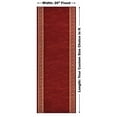 thumbnail image 2 of Custom Runner Meander Roll Runner 26 Inch Wide x Your Length Size Choice Slip Skid Resistant Rubber Back 3 Color Options (Red, 17 ft x 26 in), 2 of 6