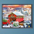 thumbnail image 1 of Pintura de diamante con cuentas cuadradas 5D DIY, Kit de pueblo nevado, decoración del hogar, 50x40cm, 1 of 9