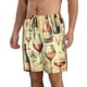 thumbnail image 2 of Fotbe Wine Trajes de Baño Estampados para Hombre, Shorts de Verano de Secado Rápido, Ropa de Playa, Bañadores-Large, 2 of 6