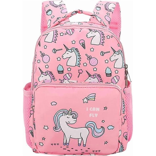 Backpack for Girls,Cute Unicorn Toddler Backpack Lightweight Little Kids Backpack School Bag with Chest Strap
