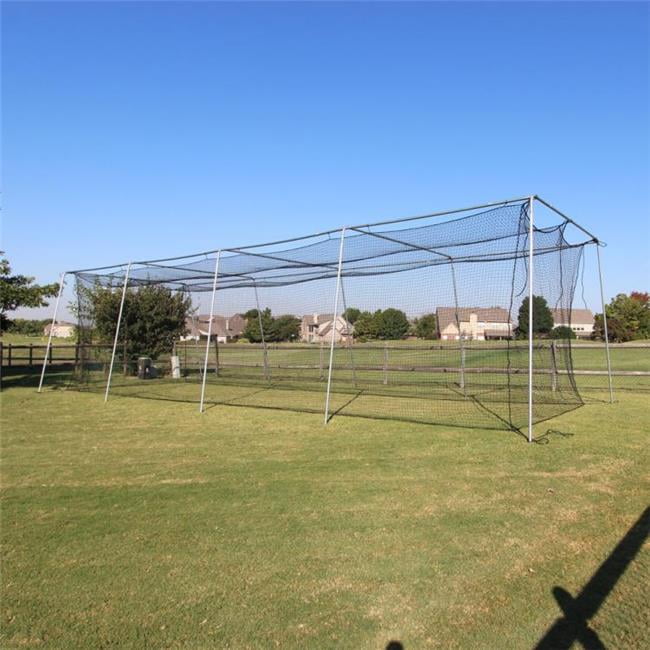 Batting Cage Netting and Frame Kit 40x12x10 Baseball Softball Hitting Tunnel for sale online 