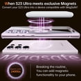thumbnail image 2 of for Samsung Galaxy S23 Ultra Case, [Full Camera Cover Protection] [Compatible with MagSafe] Magnetic Metallic Glossy Clear Luxury Soft Case for Galaxy S23 Ultra 5G 6.8 inch -Lavender Purple, 2 of 17