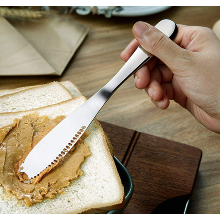  Hoshen 3-Piece Stainless Steel Butter Knife, Butter Grater,  Bread Jam Knife, Cheese Cutting Butter Spatula, Kitchen Utensils - Purple :  Home & Kitchen