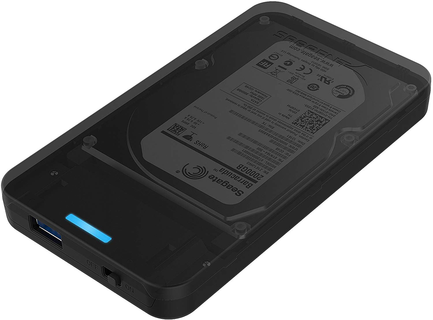 Bipra 2.5 inch USB 3.0 NTFS Portable Slim External Hard Drive 