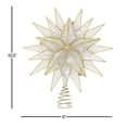 thumbnail image 6 of Kurt Adler 10-Light Gold Capiz Star Treetop, 6 of 6