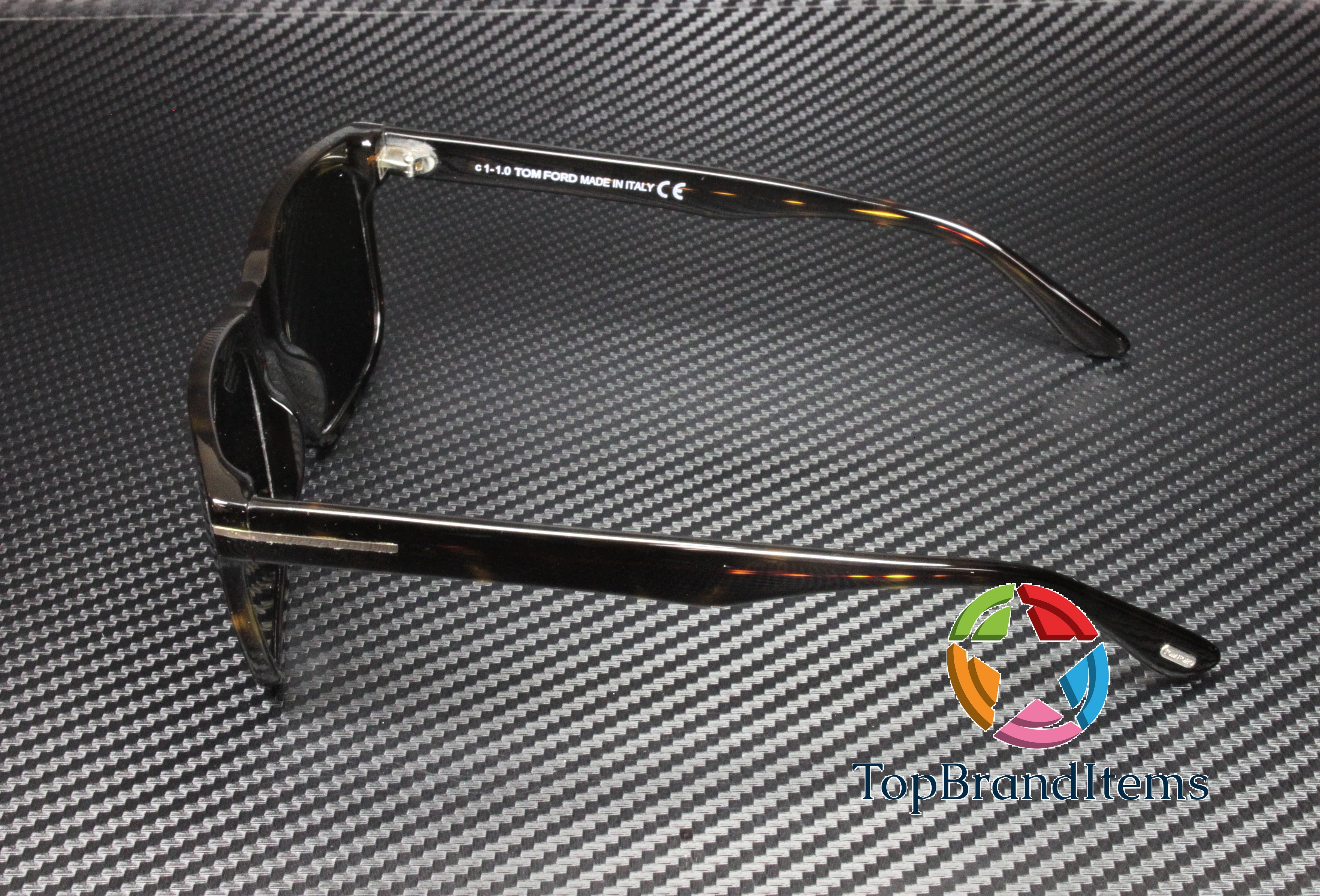 Tom Ford Stephenson Grey Square Men's Sunglasses FT0775 52A 56